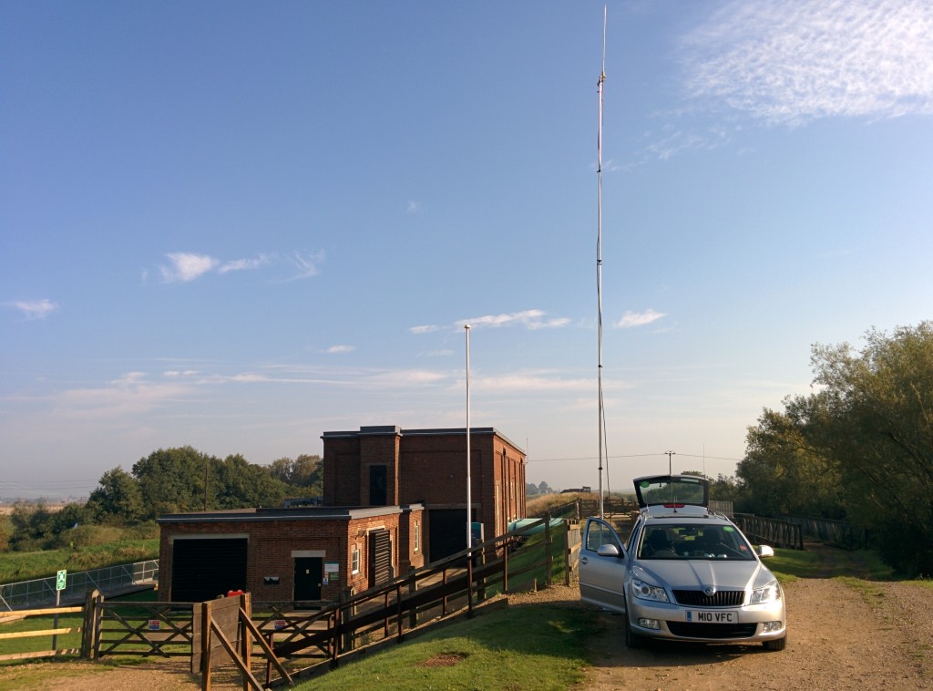 Control station at Ouse Washes Experience
